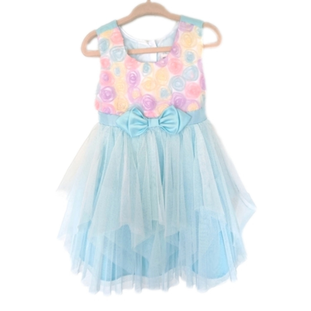 Jona Michelle Blue Flower Formal Dress Size 2t